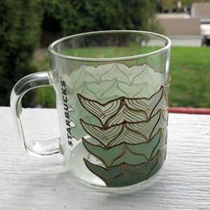 Starbucks 50th Anniversary Mermaid Tail Glass Mug